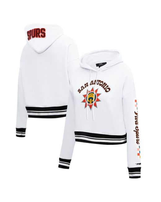 Pro Standard San Antonio Spurs 2023/24 City Edition Cropped Pullover Hoodie
