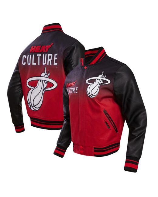 Pro Standard Miami Heat 2023/24 City Edition Full-Zip Varsity Jacket