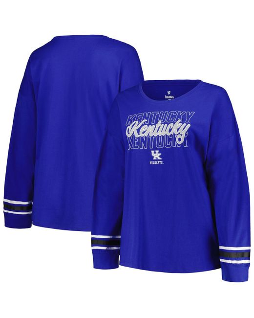 Profile Kentucky Wildcats Plus Triple Script Crew Neck Long Sleeve T-shirt