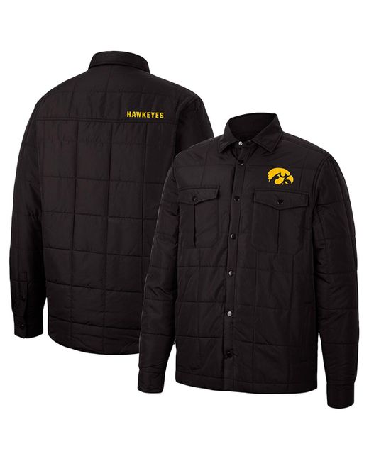 Colosseum Iowa Hawkeyes Detonate Quilted Full-Snap Jacket
