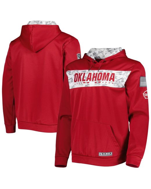 Colosseum Oklahoma Sooners Oht Military-Inspired Appreciation Team Pullover Hoodie