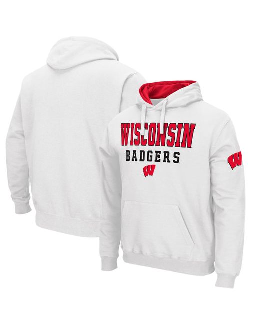 Colosseum Wisconsin Badgers Sunrise Pullover Hoodie