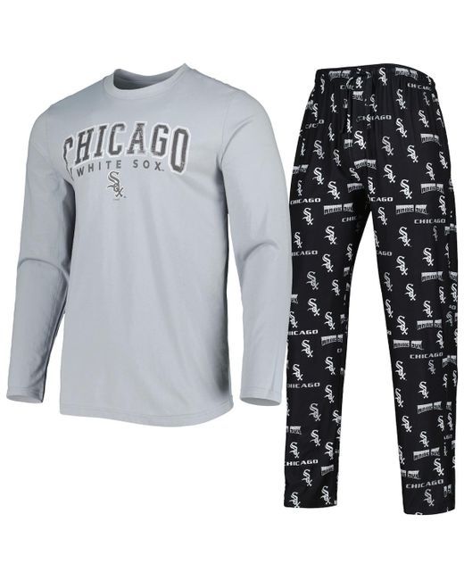 Concepts Sport Gray Chicago White Sox Breakthrough Long Sleeve Top and Pants Sleep Set