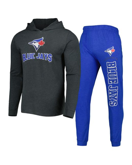 Concepts Sport Heather Charcoal Toronto Jays Meter Hoodie and Joggers Set