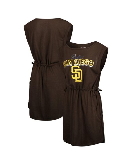 G-iii 4her By Carl Banks San Diego Padres G.o.a.t Swimsuit Cover-Up Dress