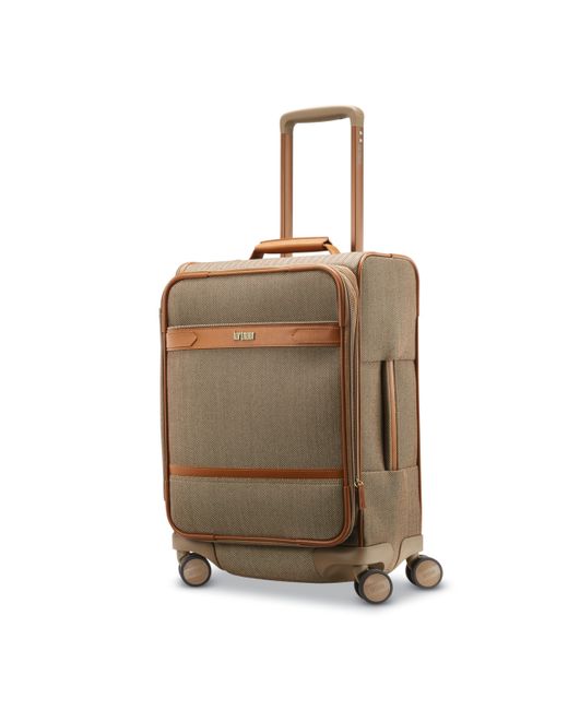 Hartmann Herringbone Dlx Domestic Carry-On Expandable Spinner Suitcase