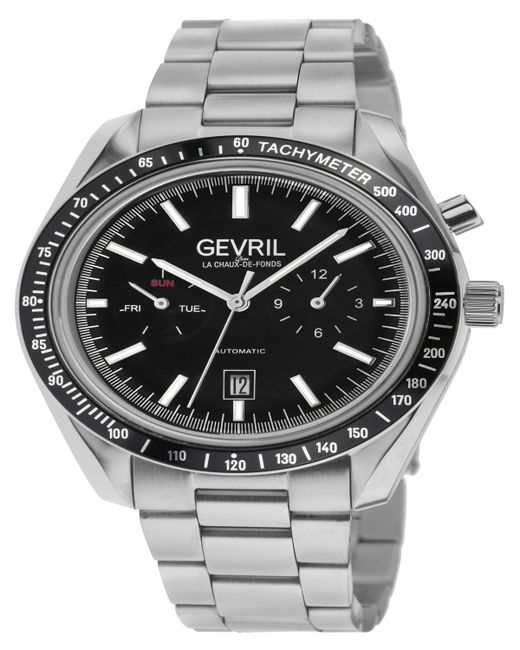 Gevril Lenox Tone Stainless Steel Watch 44mm