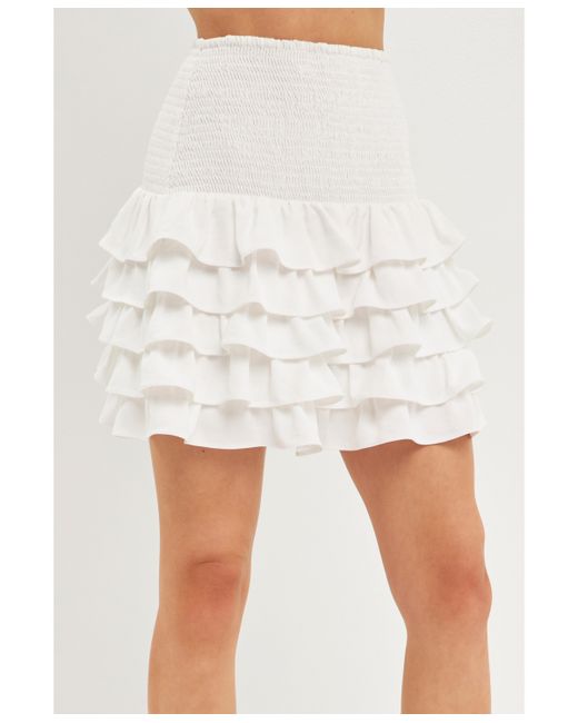 Endless Rose Tiered Ruffle Mini Skirt
