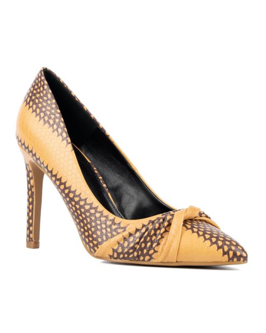 New York & Company Monique Knotted Pointy High Heels Pumps