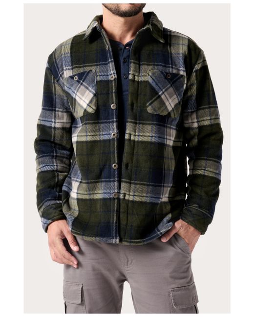 Wearfirst Navigator Sherpa Lined Micro Fleece Shirt Jacket
