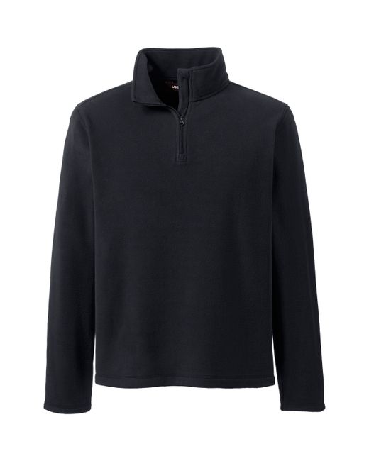 Lands' End School Uniform Lightweight Fleece Quarter Zip Pullover Jacket