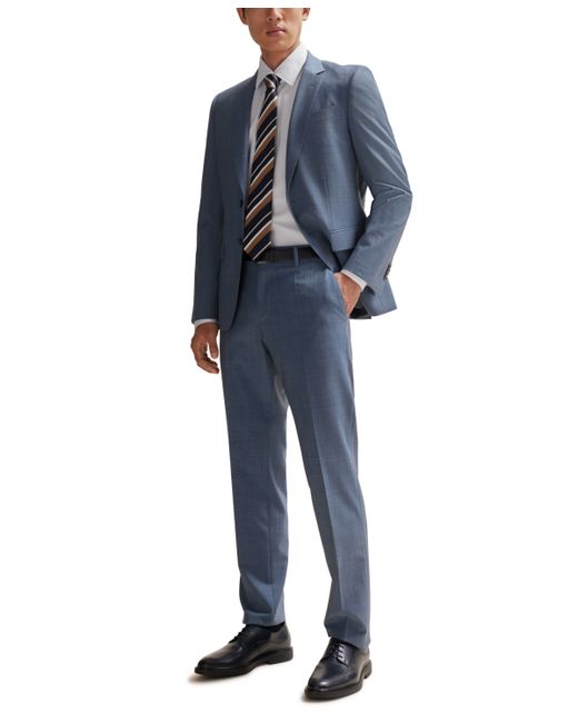 Hugo Boss Boss by Micro-Patterned Slim-Fit Suit