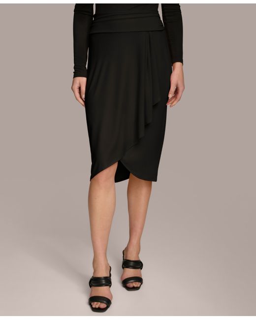 Donna Karan Faux Wrap Skirt