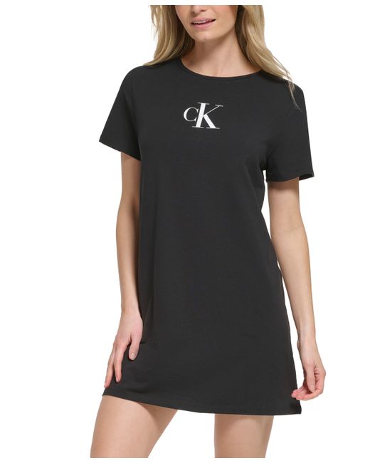 Calvin Klein Logo T-Shirt Dress Swim Cover-Up