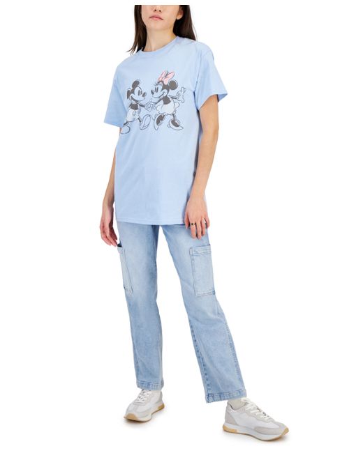 Disney Juniors Mickey Mouse and Minnie Holding Hands Graphic T-Shirt