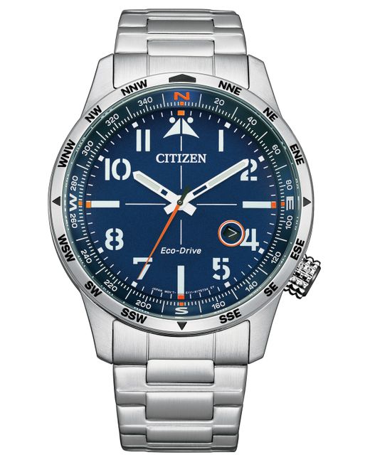 Citizen Eco-Drive Weekender Stainless Steel Bracelet Watch 43mm