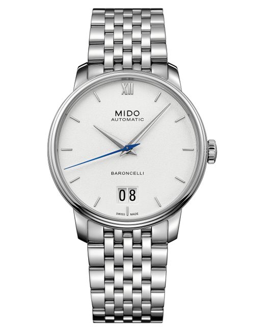 Mido Swiss Automatic Baroncelli Iii Bracelet Watch 40mm