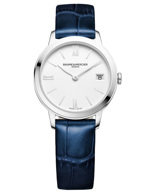 Baume & Mercier Swiss Classima Leather Strap Watch 31mm