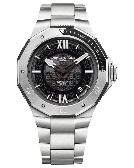 Baume & Mercier Swiss Automatic Riviera Stainless Steel Bracelet Watch 42mm