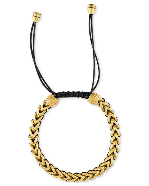 Bulova Icon Cord Bracelet Gold-Plated Stainless Steel