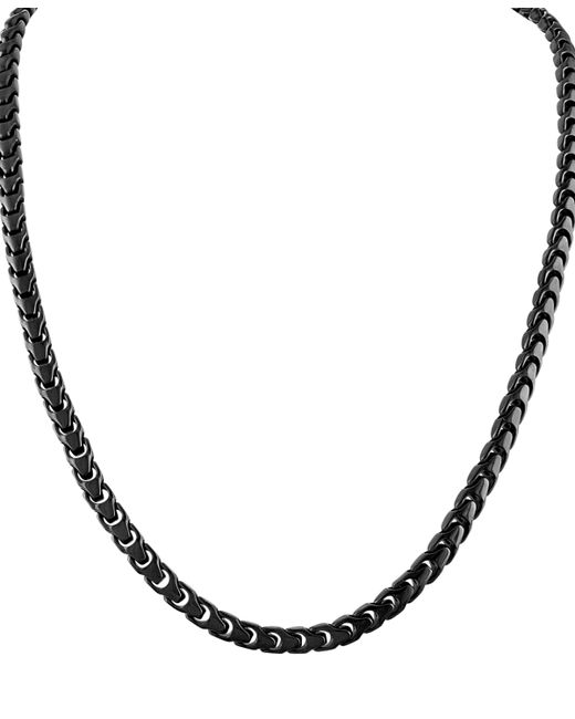 Bulova Link Chain 24 Necklace Plated Stainless Steel