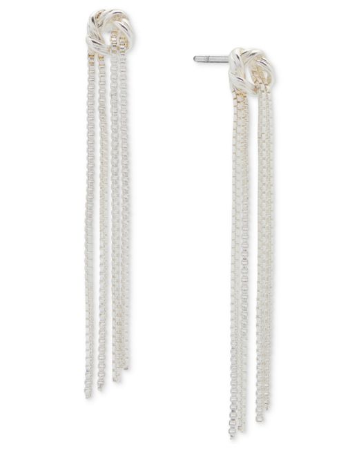 Lucky Brand Tone Knotted Strand Earrings