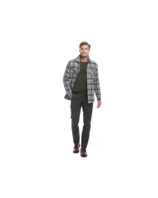 Weatherproof Vintage Sherpa Lined Flannel Shirt Jacket Skull Crew Neck Sweater Cargo Pants Collection