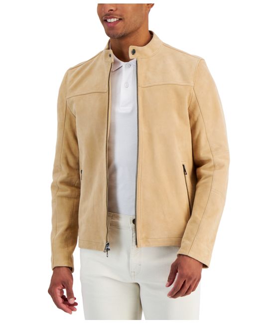 Michael Kors Suede Racer Jacket Created for