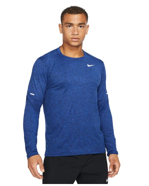 Nike Element Dri-fit Long-Sleeve Crewneck T-Shirt reflective