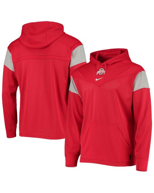 Nike Ohio State Buckeyes Sideline Jersey Pullover Hoodie