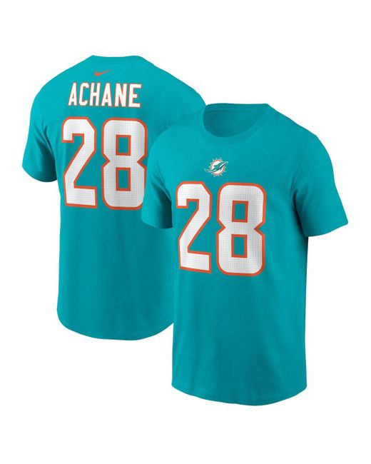 Nike DeVon Achane Miami Dolphins Player Name and Number T-shirt