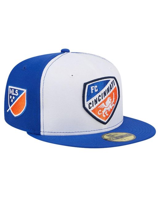New Era Blue Fc Cincinnati 2024 Kick Off Collection 59FIFTY Fitted Hat
