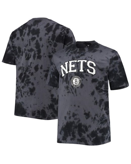 Profile Brooklyn Nets Big and Tall Marble Dye Tonal Performance T-shirt
