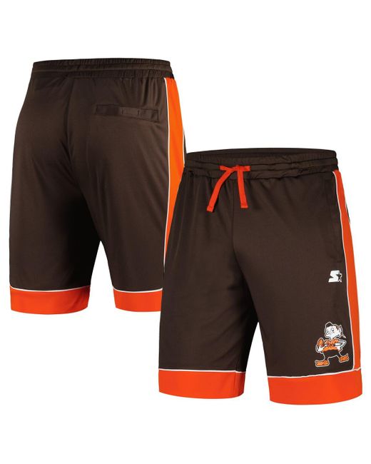 Starter Orange Distressed Cleveland Browns Vintage-Like Fan Favorite Shorts