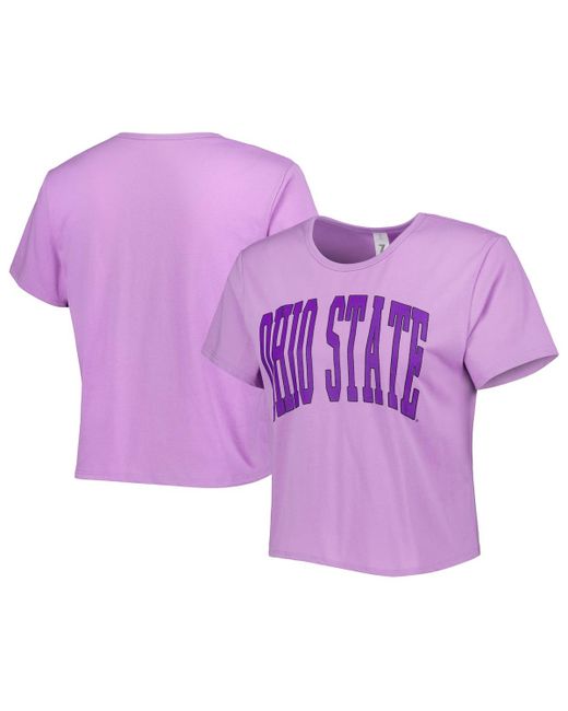 Zoozatz Ohio State Buckeyes Core Fashion Cropped T-shirt