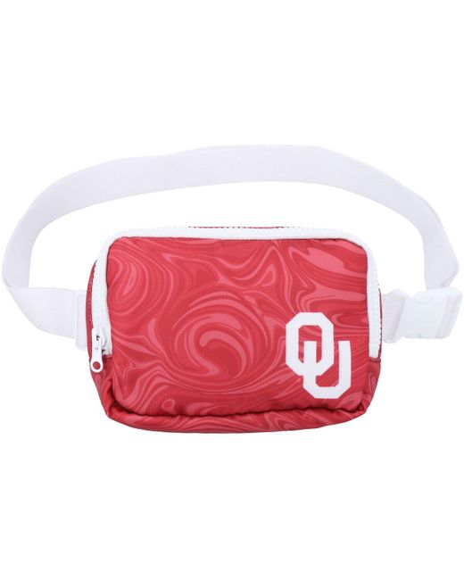 Zoozatz Oklahoma Sooners Swirly Belt Adjustable Fanny Pack Bag