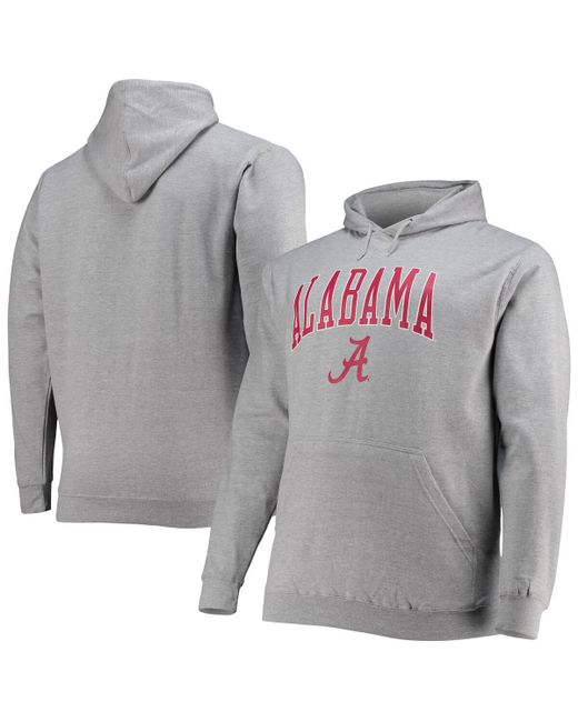 Champion Alabama Crimson Tide Big and Tall Arch Over Logo Powerblend Pullover Hoodie