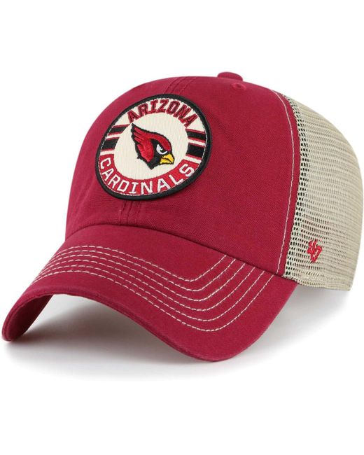 '47 Brand 47 Brand Natural Arizona Cardinals Notch Trucker Clean Up Adjustable Hat