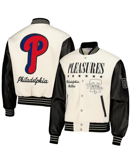 Pleasures Philadelphia Phillies Full-Snap Varsity Jacket
