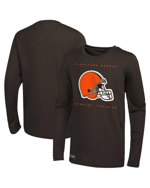 Outerstuff Cleveland Browns Side Drill Long Sleeve T-shirt