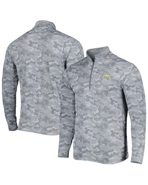 Antigua Los Angeles Chargers Brigade Quarter-Zip Sweatshirt