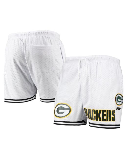 Pro Standard Black Green Bay Packers Mesh Shorts