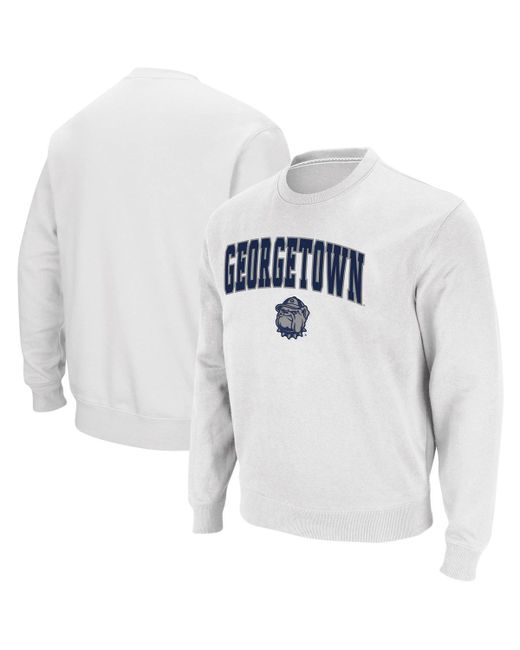Colosseum Georgetown Hoyas Arch Logo Tackle Twill Pullover Sweatshirt