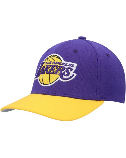Mitchell & Ness Gold Los Angeles Lakers Mvp Team Two-Tone 2.0 Stretch-Snapback Hat