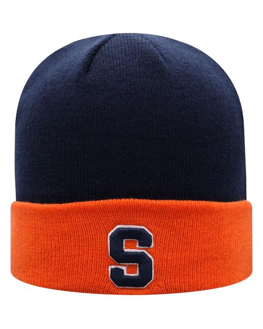 Top Of The World and Orange Syracuse Core 2-Tone Cuffed Knit Hat