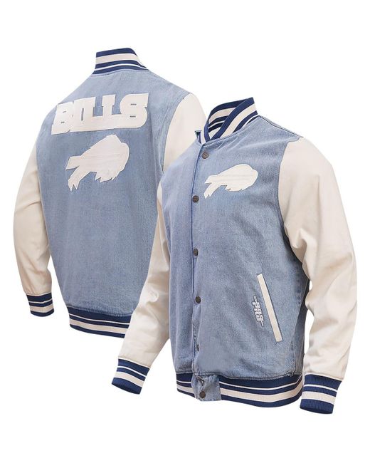 Pro Standard Distressed Buffalo Bills Varsity Blues Full-Snap Jacket