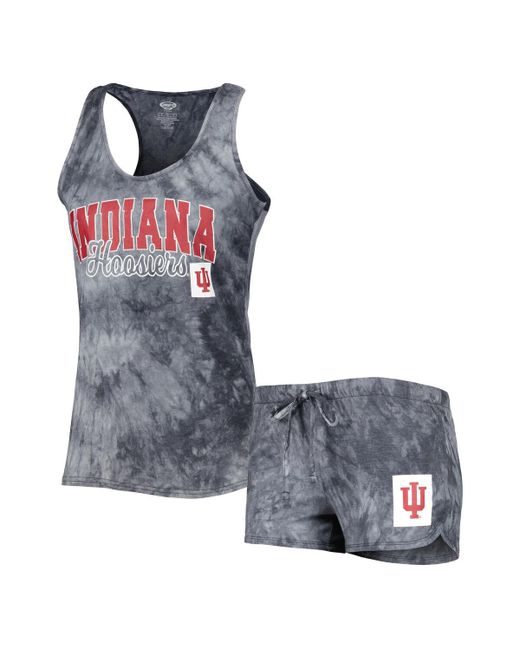 Concepts Sport Indiana Hoosiers Billboard Tie-Dye Tank Top and Shorts Sleep Set