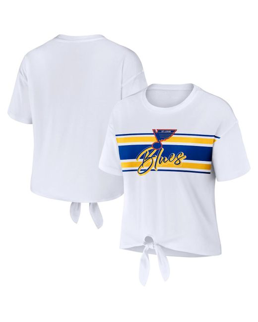 Wear By Erin Andrews St. Louis Blues Front Knot T-shirt