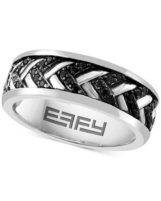 Effy Collection Effy Chevron Band 1-1/20 ct. t.w. Sterling Silver Also White Topaz