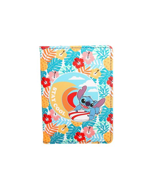 Disney Lilo and Stitch Passport Holder Cute Travel Wallet for Fans Officially Licensed yellow